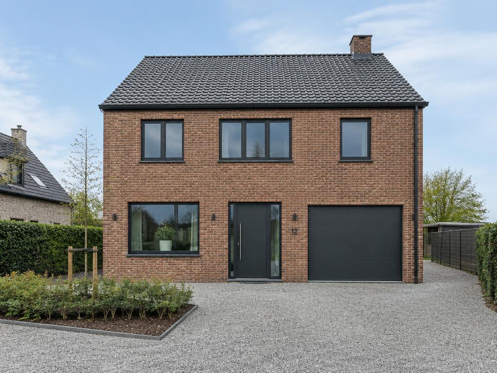 Na: Nieuwbouw afgewerkt in gevelsteen
